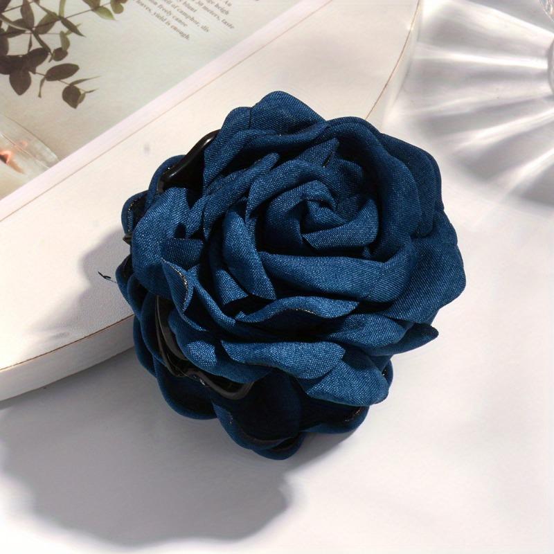1Pcs Princess Style Multi Color Rose Hair Clip Elegant Temperament Fabric Shark Clip Flower Clip Hair Accessory Sweet Hair Clip