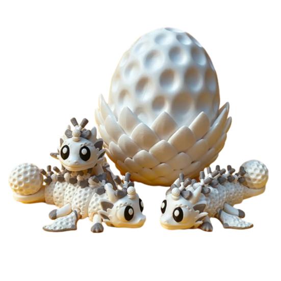 

Sports Ball Dragon Egg Toy with Articulated Dragon Inside 3D Printed Baseball Football Basketball Volleyball Bowling Egg Dragon Fidget G
