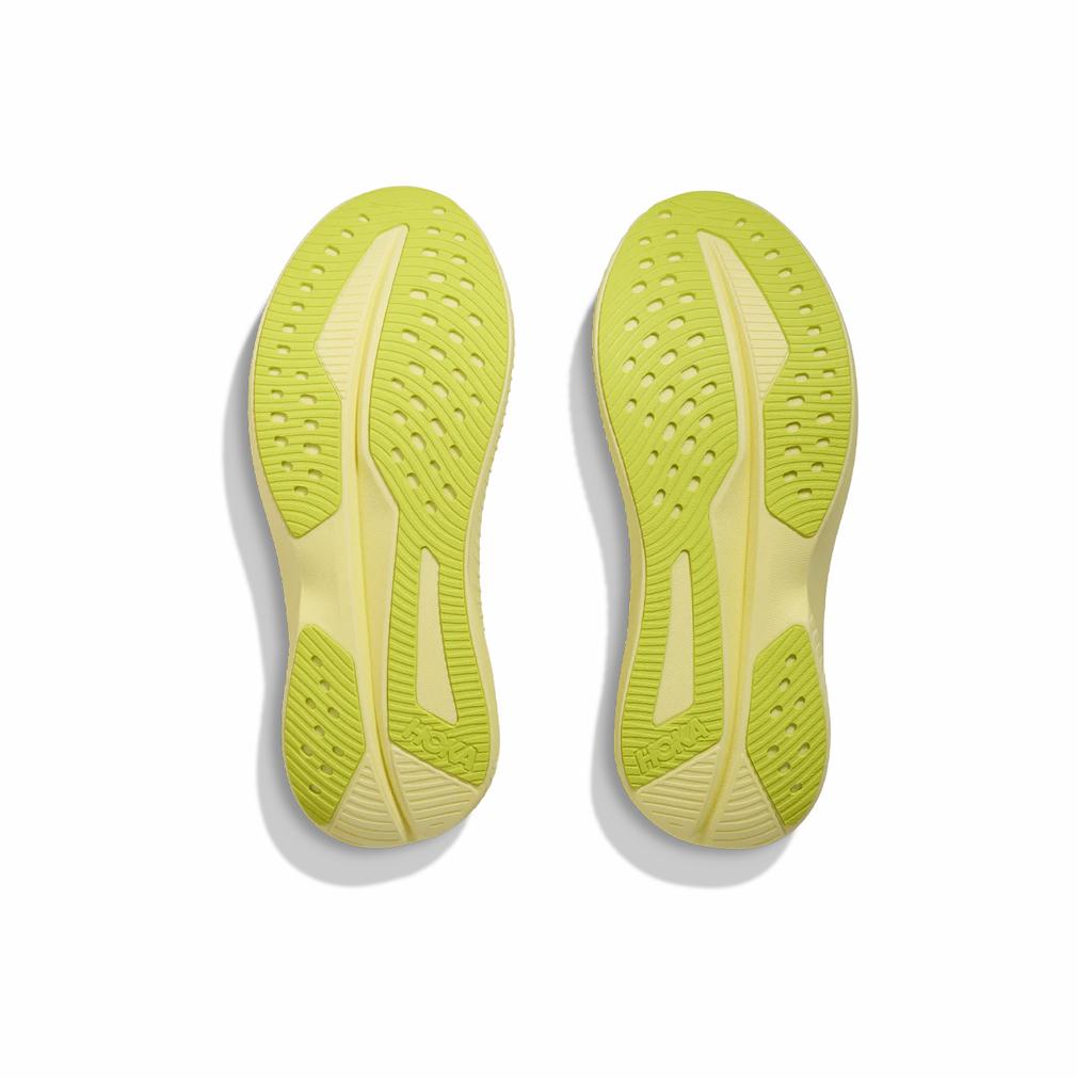 HOKA  Mach 6 White Neon Citrus Women Sneakers 1147810-WNH