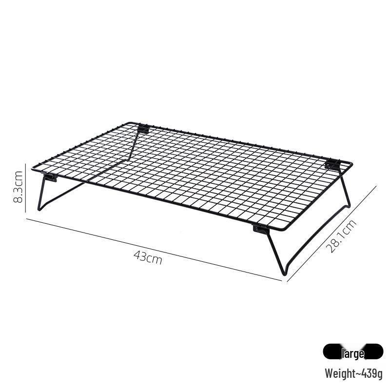 Foldable Black Multi-functional Cooling Rack & Computer Heat Dissipation Stand
