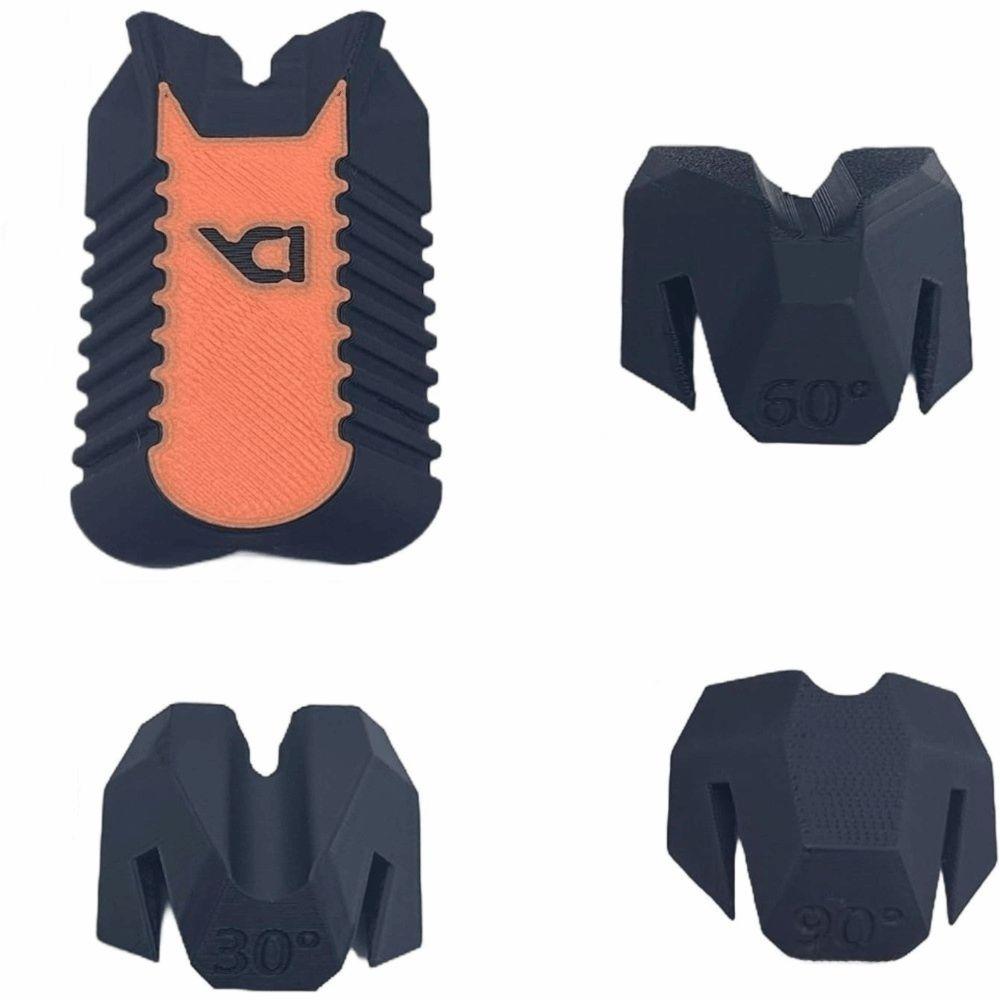 

Three Guides Drill Jig Set 60° Angle 30° Angle Angle Guides Durable 90° Angle Drilling Tools Woodworking Jig Accessories Yellow Black