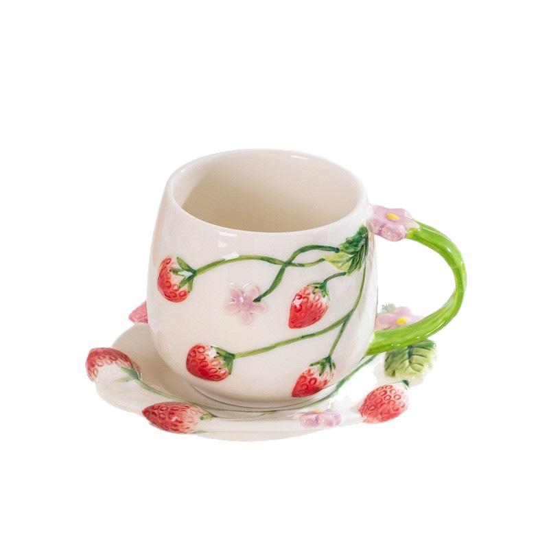 Hand-Painted Ceramic Coffee and Tea Cup for Girls – Stylish, High-Value Design