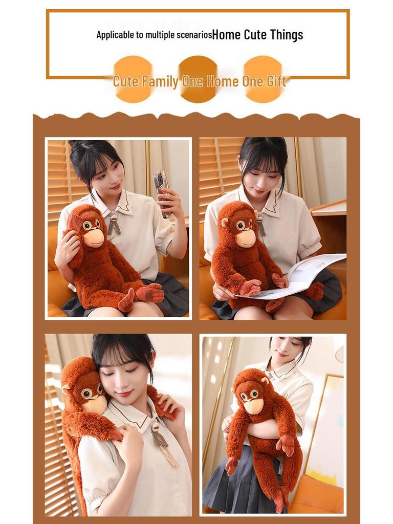 Long-Armed Gorilla Plush Toy & Backpack for Women
