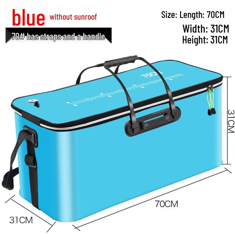 Foldable EVA Fishing Bucket with Fish Protection and Multi-Purpose Design