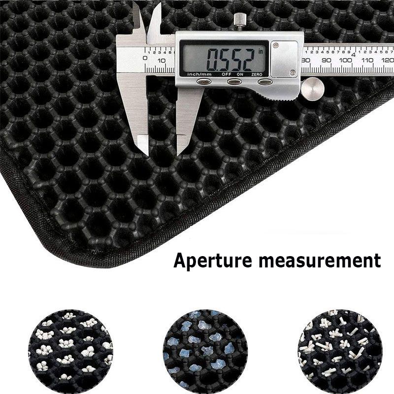 Cat Litter Mat Breathable Double Strainer Anti-flaking Absorbent Deodorant Anti-splash Cat Scratching Non-slip Cat Toilet Mat