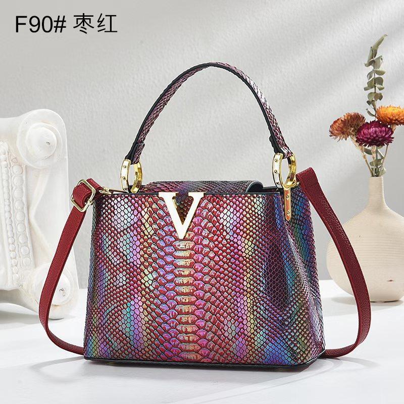 Elegant Texture Handbag with Snake Skin Pattern and Crocodile Pattern Design, Versatile Crossbody Shoulder Bag, Casual Women's Bag