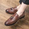 Men Casual Shoes Fashion business dress Soft Moccasins Loafers High-Quality men Leather Wedding shoes Gommino Zapatos Chaussure