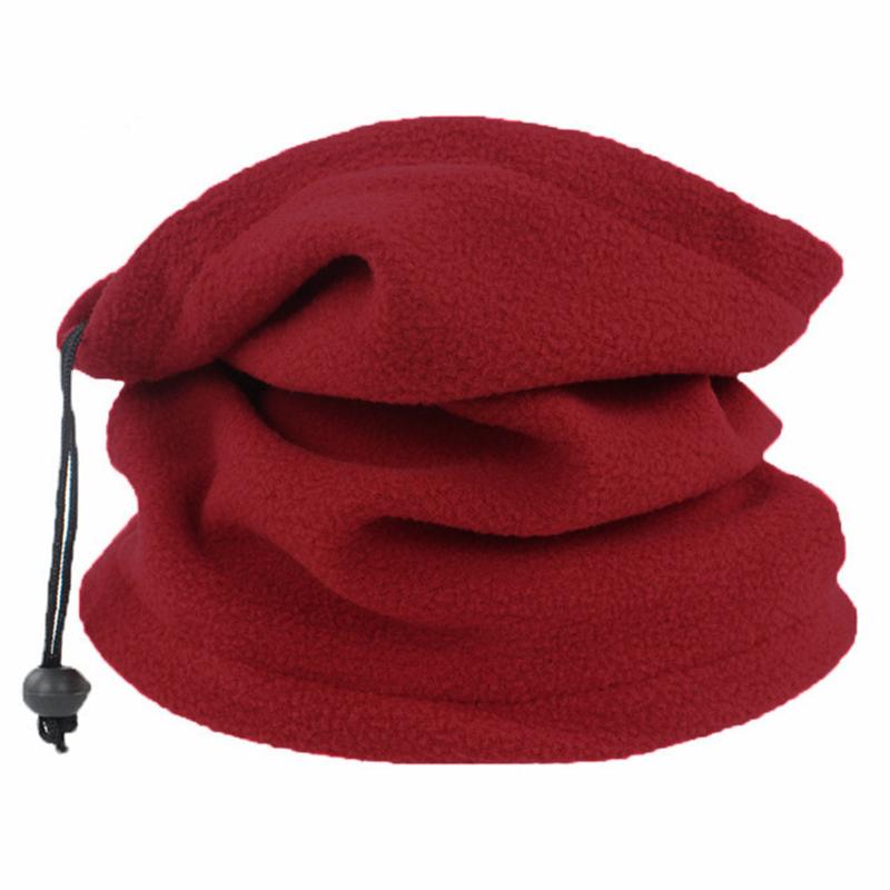 Fleece Neck Tube Men Women Multifunction Warm Solid Color Neck Warmer Hiking Skating Running Sport Scarf Ski Mask Scarf Winter