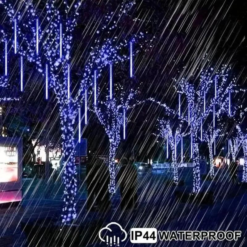 Solar Powered LED Meteor Shower Fairy Lights for Garden Outdoor Christmas Tree Wedding Party Home Decoration