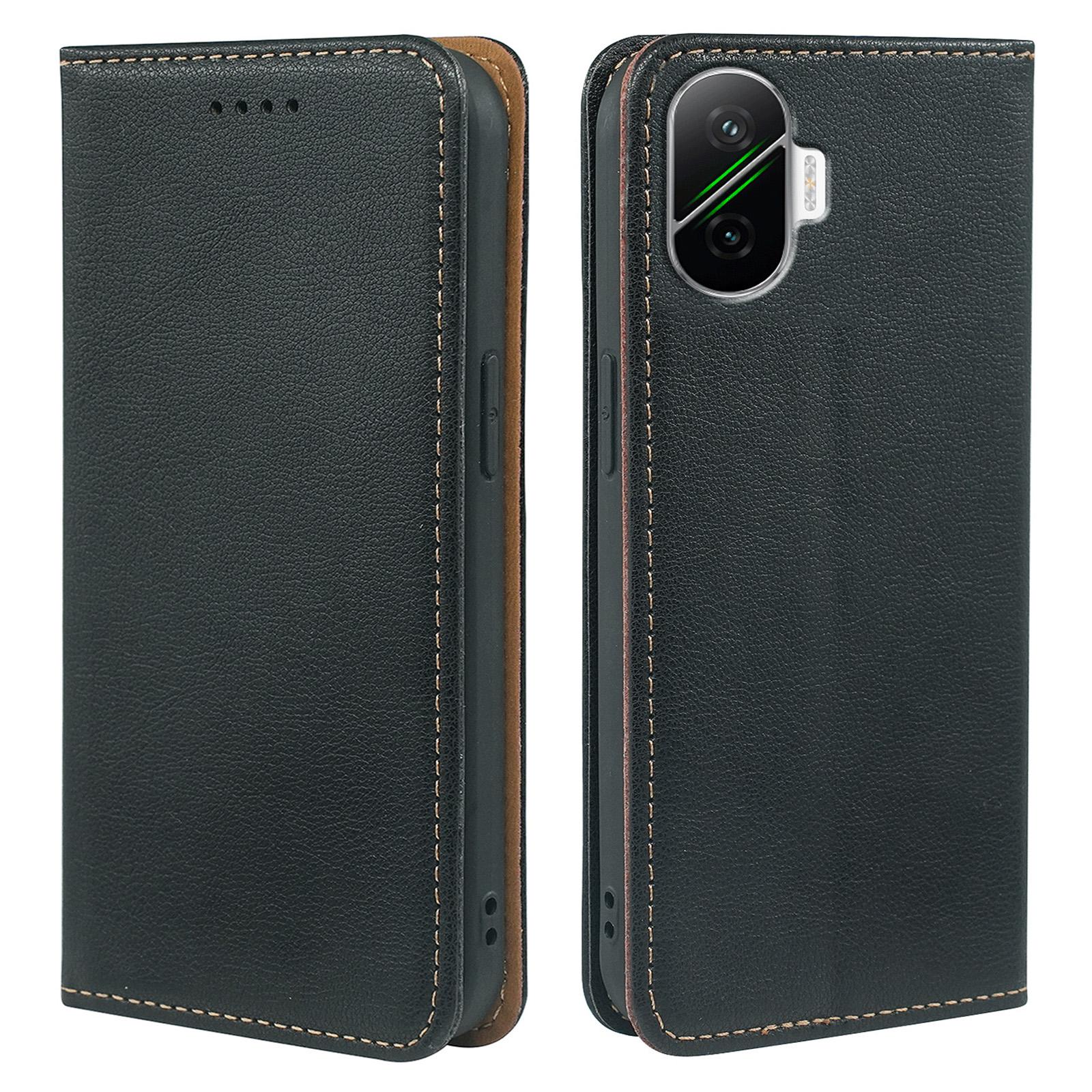 

Для Xiaomi Poco F7 5G/Redmi Turbo 4 Pro 5G Чохол-гаманець Шкіряний чохол для телефону з RFID-блокуванням Сильна магнітна застібка Black