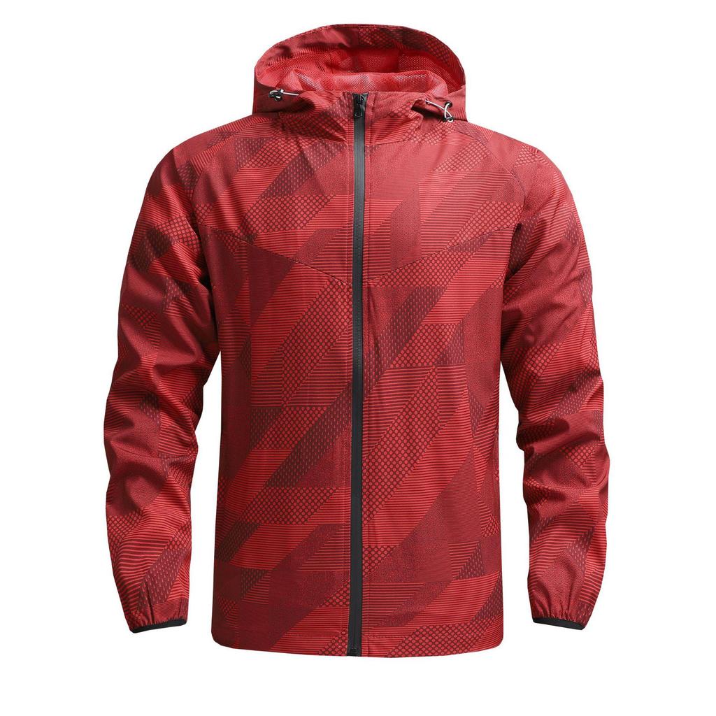 Herren Frühling/Herbst Schnelltrocknender Dünner Windbreaker: Lässige Outdoor-Sportjacke zum Wandern