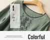 2024 Summer Retro Embroidered Cotton-Linen Colorblock Chinese Style Pullover Shirt