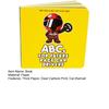 Children ABC Book for Future Race Car Driver Smooth Thick Paper Clear Cartoon Print Car-themed Early Drag Racer Childhood