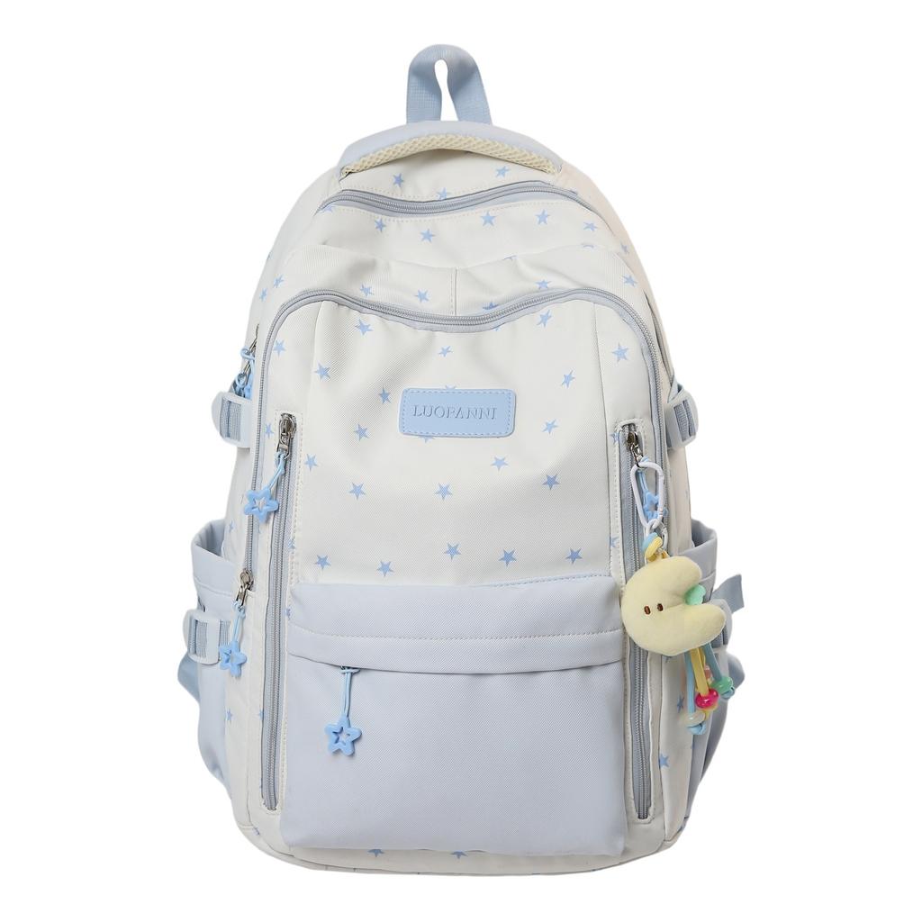 Schoolbag Korean Version of the New 1011 Star College Student Schoolbag High Value Junior High School Students Large Capacity Backpack High School