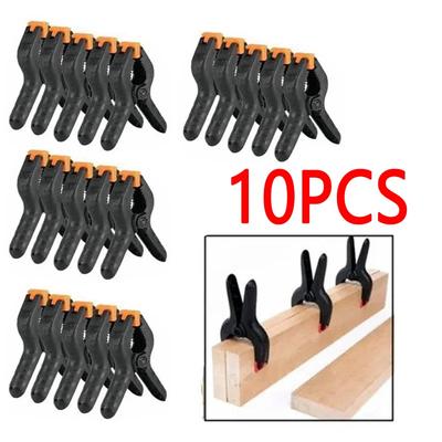 1/10pcs 2 Inch Plastic Adjustable Woodworking Clamps Spring Clip Photography Background Clips Fastening Photo Studio Accessories