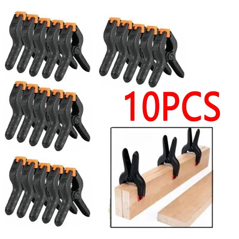 1/10pcs 2 Inches Plastic Nylon Woodworking Clamps Spring A-clip For Photo Studio Background Clamp DIY Hand Tools Adjustable Cilp