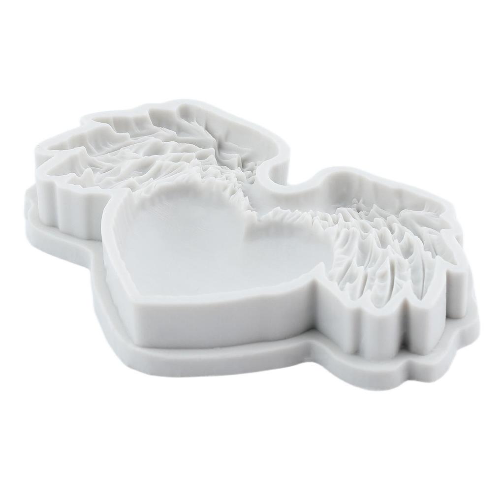 Heart Wings Silicone Mold Angel Wing Fondant Molds Cake Decorating Tools Cupcake Topper Candy Sugar Craft Gum Paste Polymer Clay
