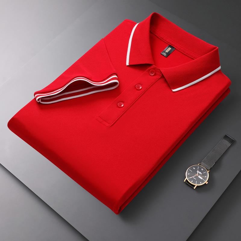 Camisa polo estilo empresarial camiseta polo verão moda manga curta camisa paul