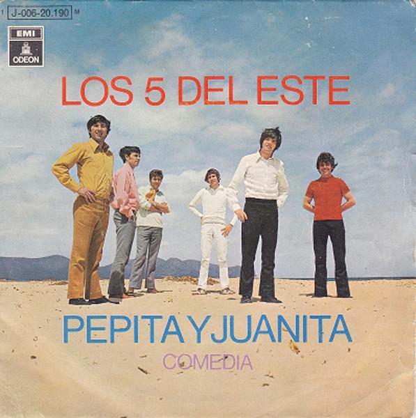 

7inch Record LOS 5 DEL ESTE Pepita Y Juanita Comedia 1J00620190 Odeon 1970 Spain Rock Used