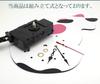 GoodsLand [Moving Tail] Cat Pendulum Clock, Stylish Wall Clock, Animal Cat Design, Wooden Clock, Cute, GD-HURIKOTK-BK