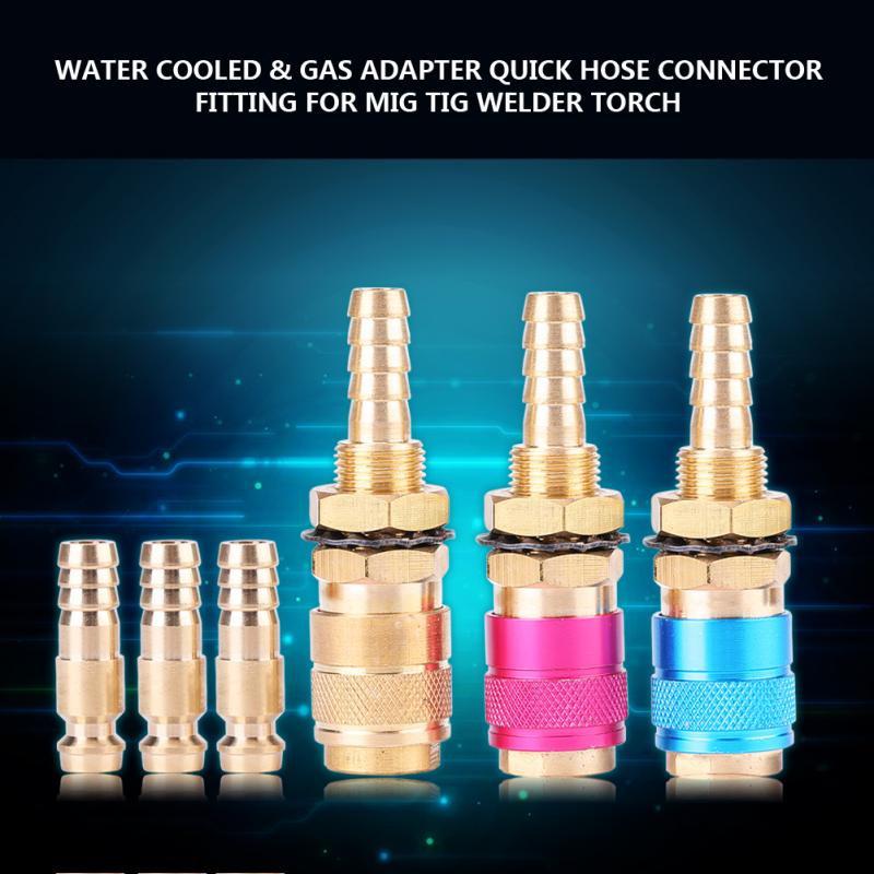 5Pcs 8mm codo 90 grados Manguera Tubo montaje Acoplador Conector Aire Agua Gas