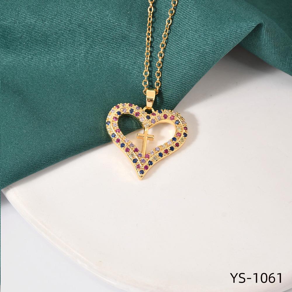 Fashion Trendy Titanium Steel Cross Necklace Women Luxury Versatile Accessory
