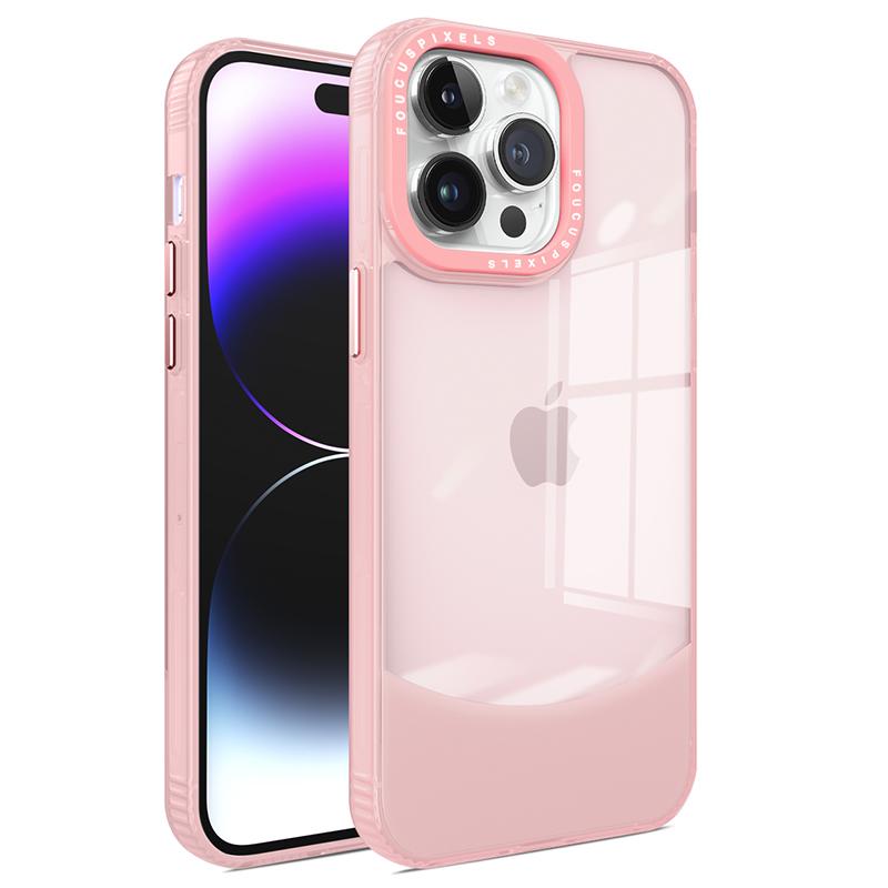For iPhone 14 Pro Max Case Dual Color TPU Phone Cover Anti-Scratch Clear Back