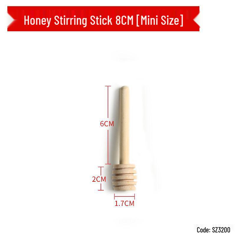 

Wooden Honey Stirrer Stick, Unpainted & Unwaxed, Solid Wood.