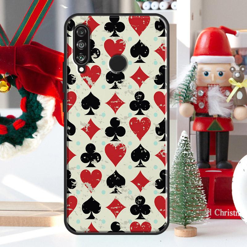 

CASINO PLAYING CARDS For Huawei Nova 7i 8i 11i 12i 12s Y73 Y70 Y90 Y60 Y72 Y61 Y91 9 10 SE P30 Pro P40 Lite Case Huawei Nova Y70