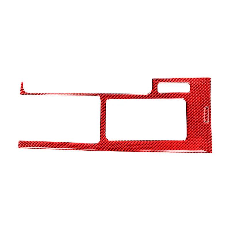 For Ford Mustang 2009-2013 Accessories Carbon Fiber Car Interior Central Console Gear Shifter Panel Frame Decoration Sticker