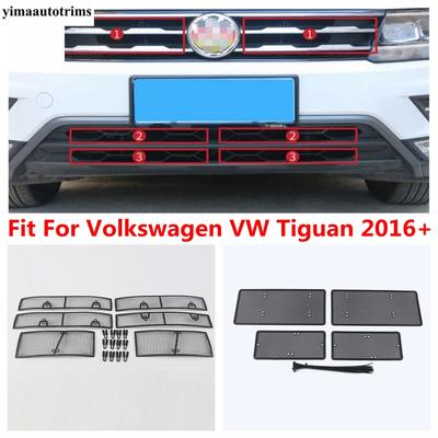 Para Volkswagen VW Tiguan 2016 - Accesorios Rejilla Frontal Grill Red de Rejilla Malla de Cribado Embellecedor de Protección Kit Exterior