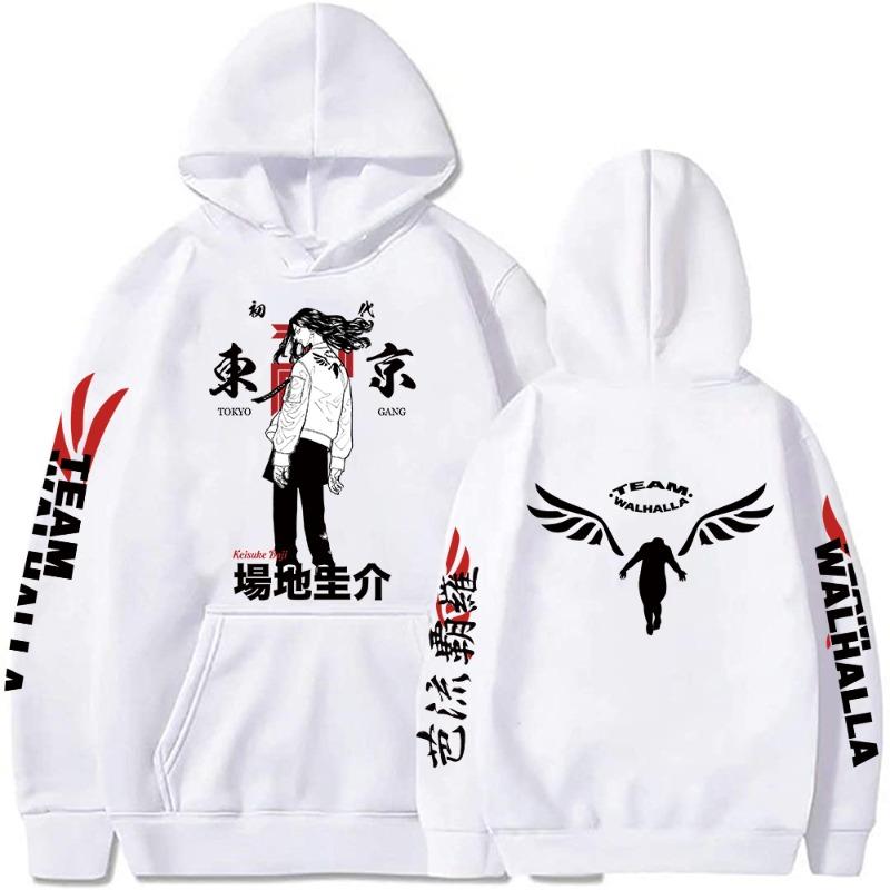 Harajuku Anime Tokyo Revengers Keisuke Baji Graphic Printed Hooded Men Women Hoodies Casual Sweatshirt Comfortable Streetwear