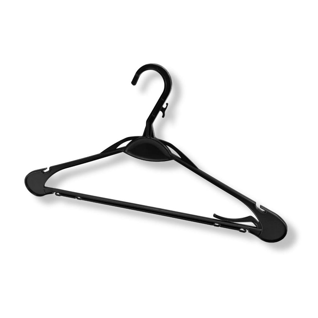 Oritani Commercial Jacket for Dry Thin Design of Hangers, Plastic, Black, Slim, Durable, Shoulder-Friendly, Women's Clothing, Cleaning, Space-Saving,