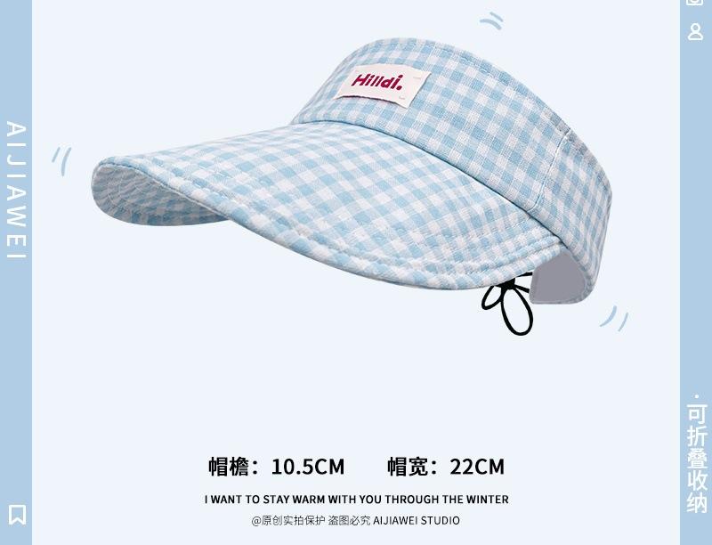 2025 Small Fresh and Sweet Bow Empty Top Hat Spring and Summer UV Protection Versatile Sunshade Sun Protection Cap