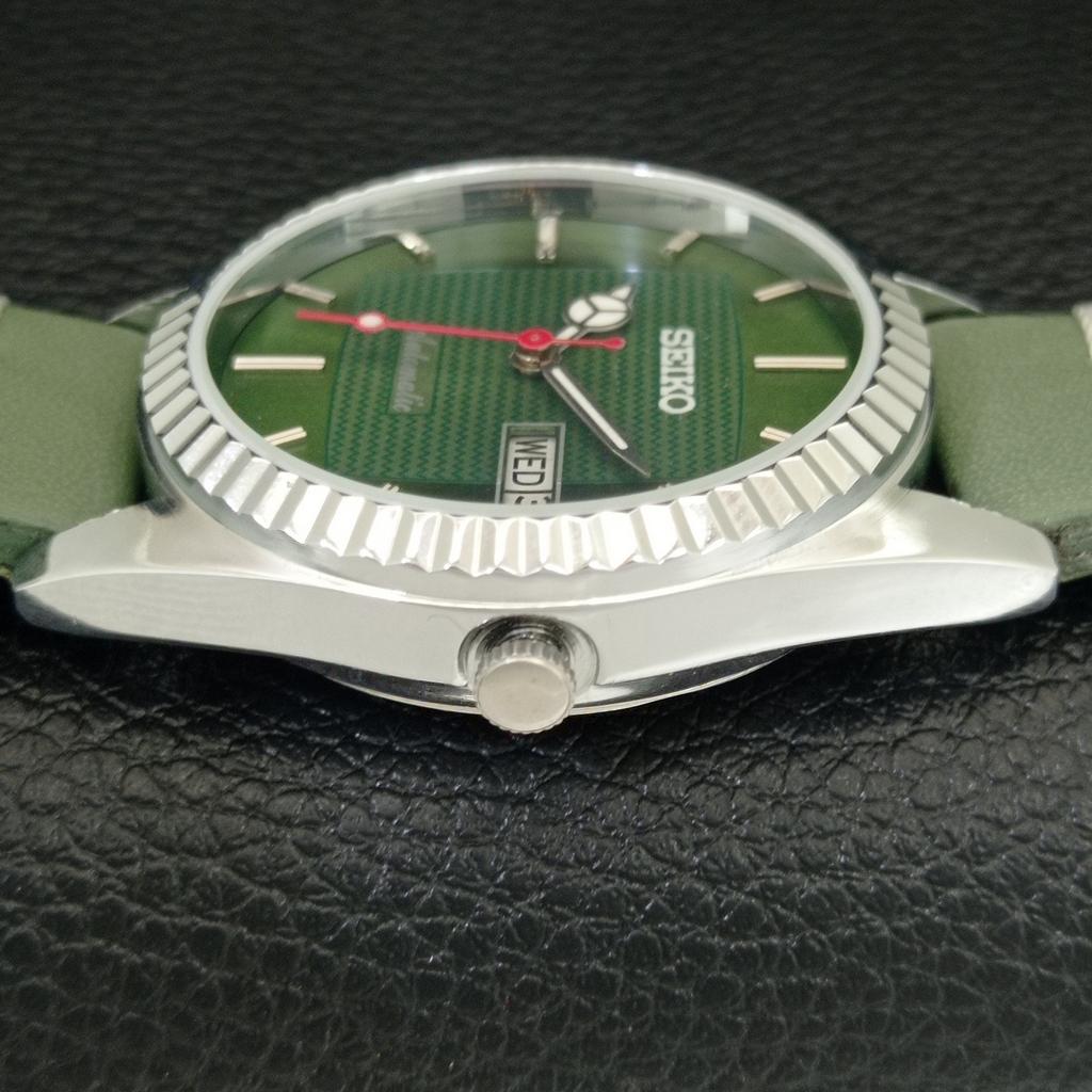 AUTOMATIC VINTAGE REFURBISHED SEIKO 6309A JAPAN MENS GREEN DIAL WATCH A443177-1