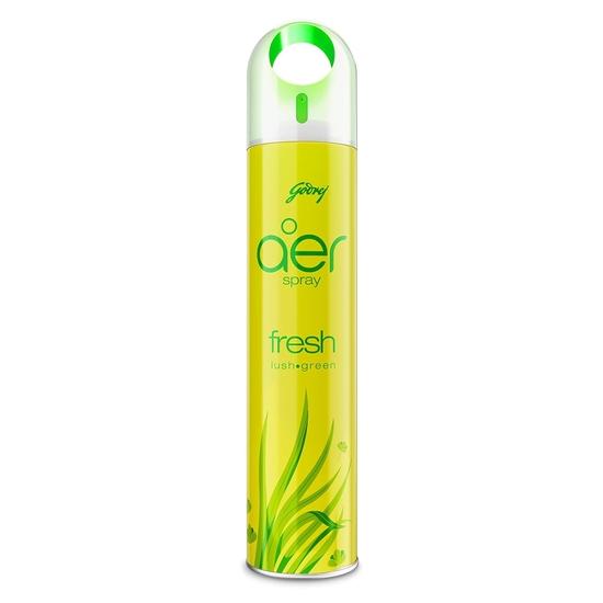 Godrej Aer Spray | Osvěžovač vzduchu pro domov a kancelář - Cool Aqua & Fresh Lush Green | Balení po 2 (220 ml každý) | Dlouhotrvající vůně