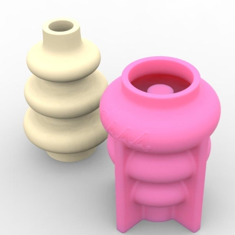 Flower  Silicone Resin Mold Flower Epoxy Resin Casting Mold Succulent Vase Cement Mold Candle Holder Wax Mold