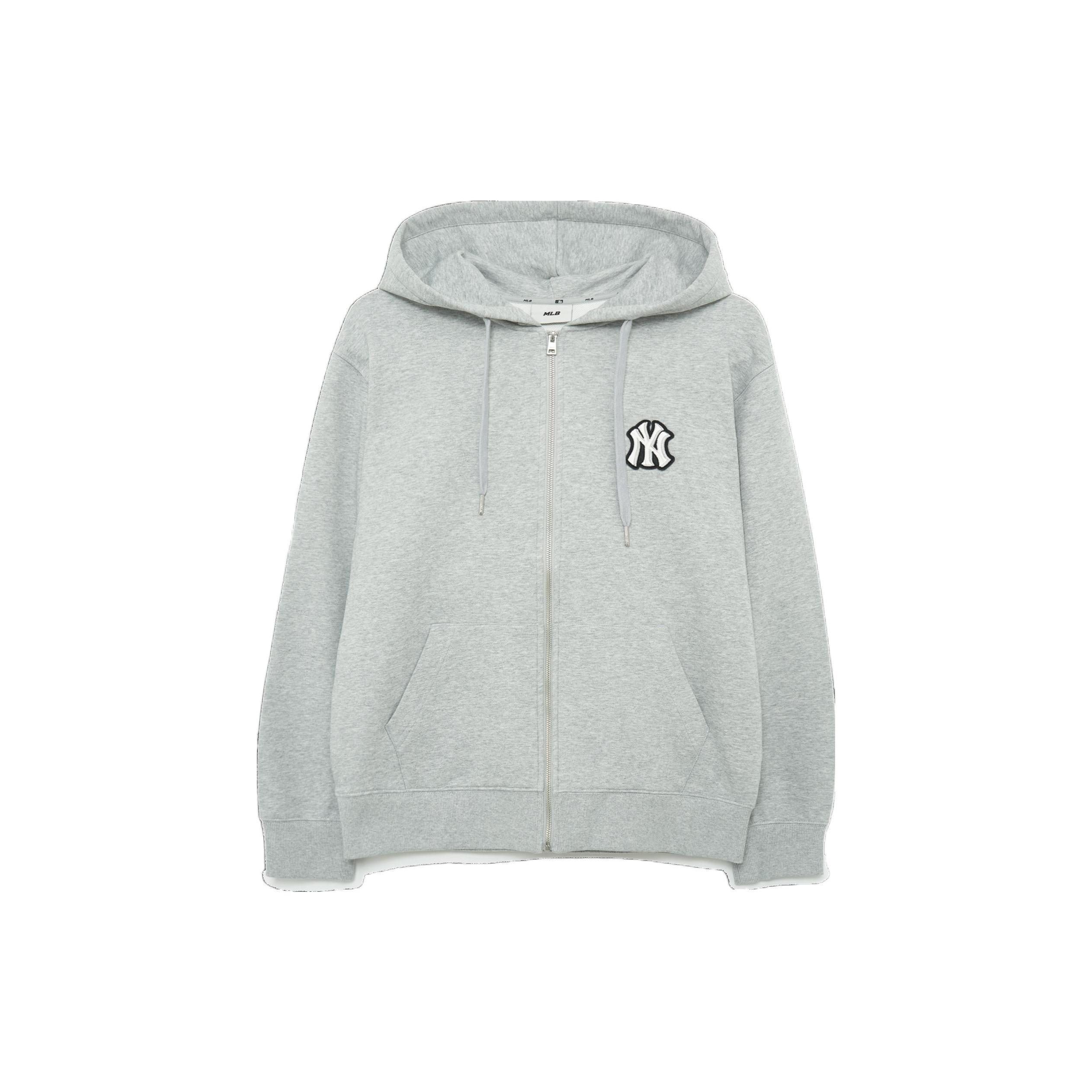 MLB Sweatshirts Unisex Gray Hooded Moderate Cardigan 3ATRB0131-50MGS S
