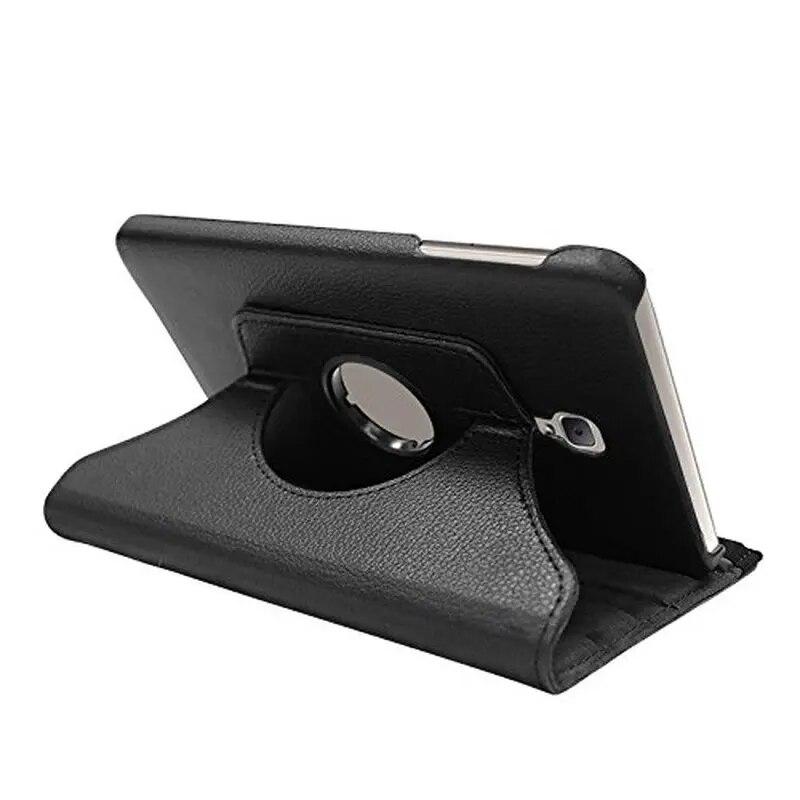 Cover Case For Samsung Galaxy Tab A 8.0 2017 A2S T380 T385 SM-T385 SM-T380 360 Degree Rotating PU Leather Flip Tablet Case Glass