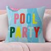 Summer Pool Party   Cushion Cover Pillowcase Upholstery Sofa Throw Pillow Home Decor Pillowcas