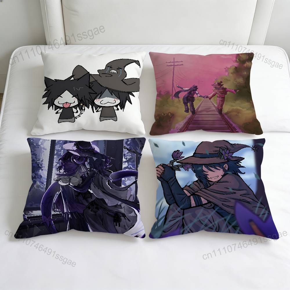 AAzure Time FForsaken Cute Decorative Square Pillow Cover Soft Comfortable Pillow Case Sofa Bed Home Decoration