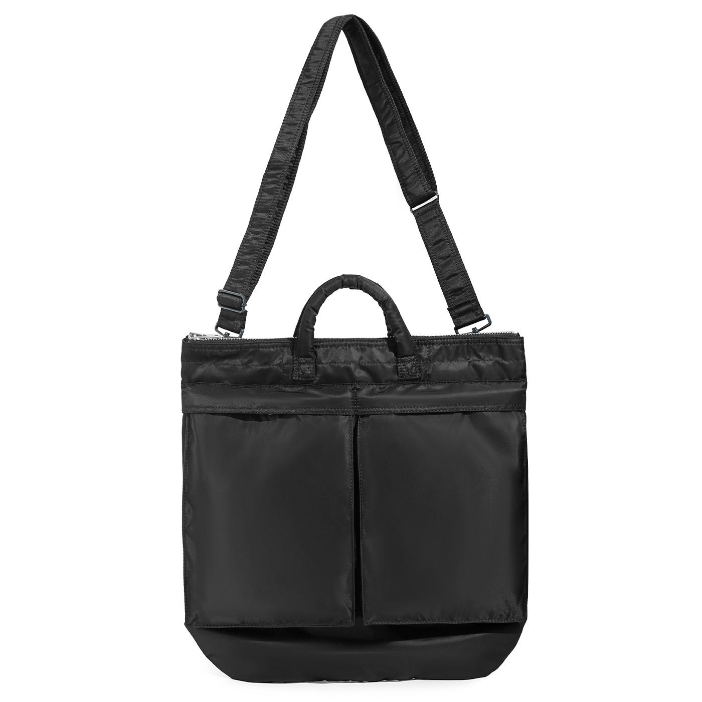 

Сумка кроссбоди TANKER из нейлона с водоотталкивающей пропиткой: Стильная переноска для 14-дюймового ноутбука и шлема 14-inch чёрный