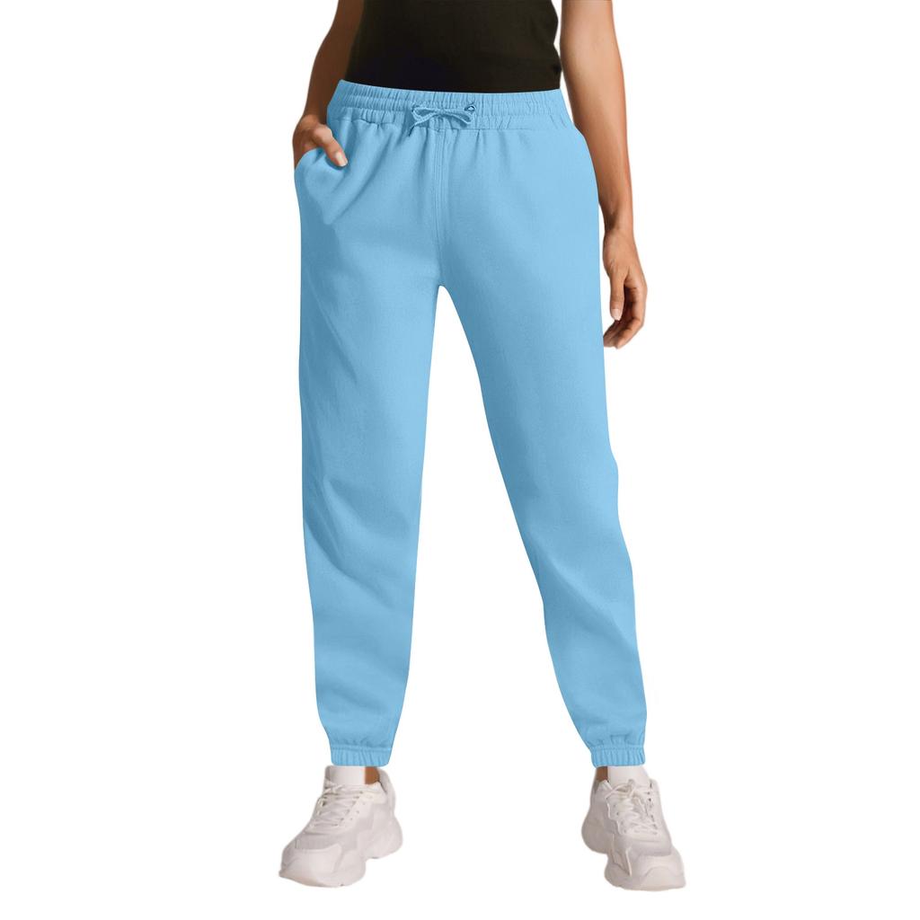 Cargo Sweatpants For Women Sport Solid Color Drawstring Pocket Casual Sweatpants Pants