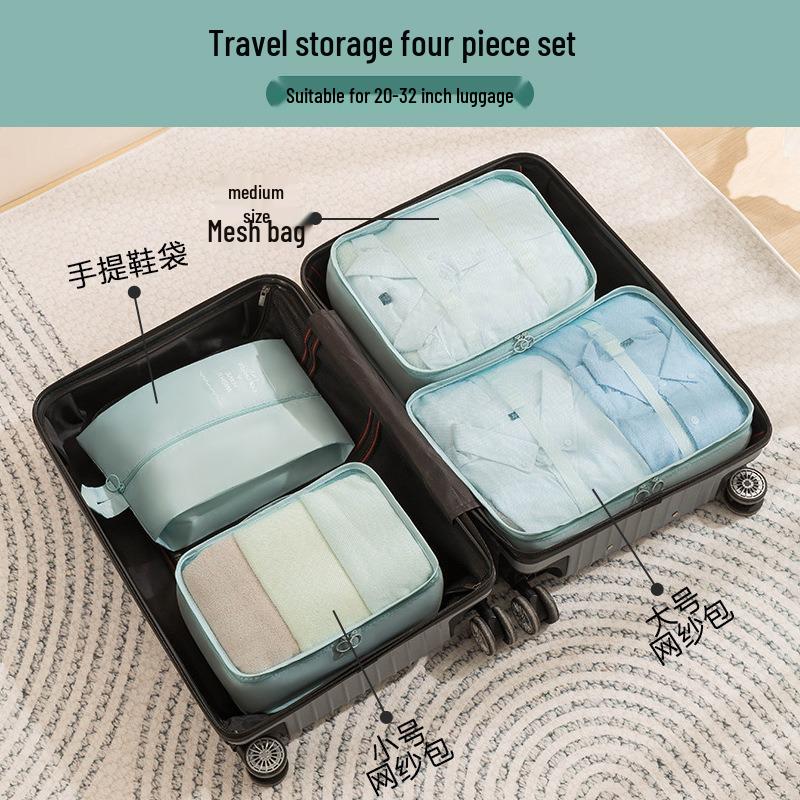 6-8 Piece Travel Storage and Organizer Bag Set for Clothes and Underwear