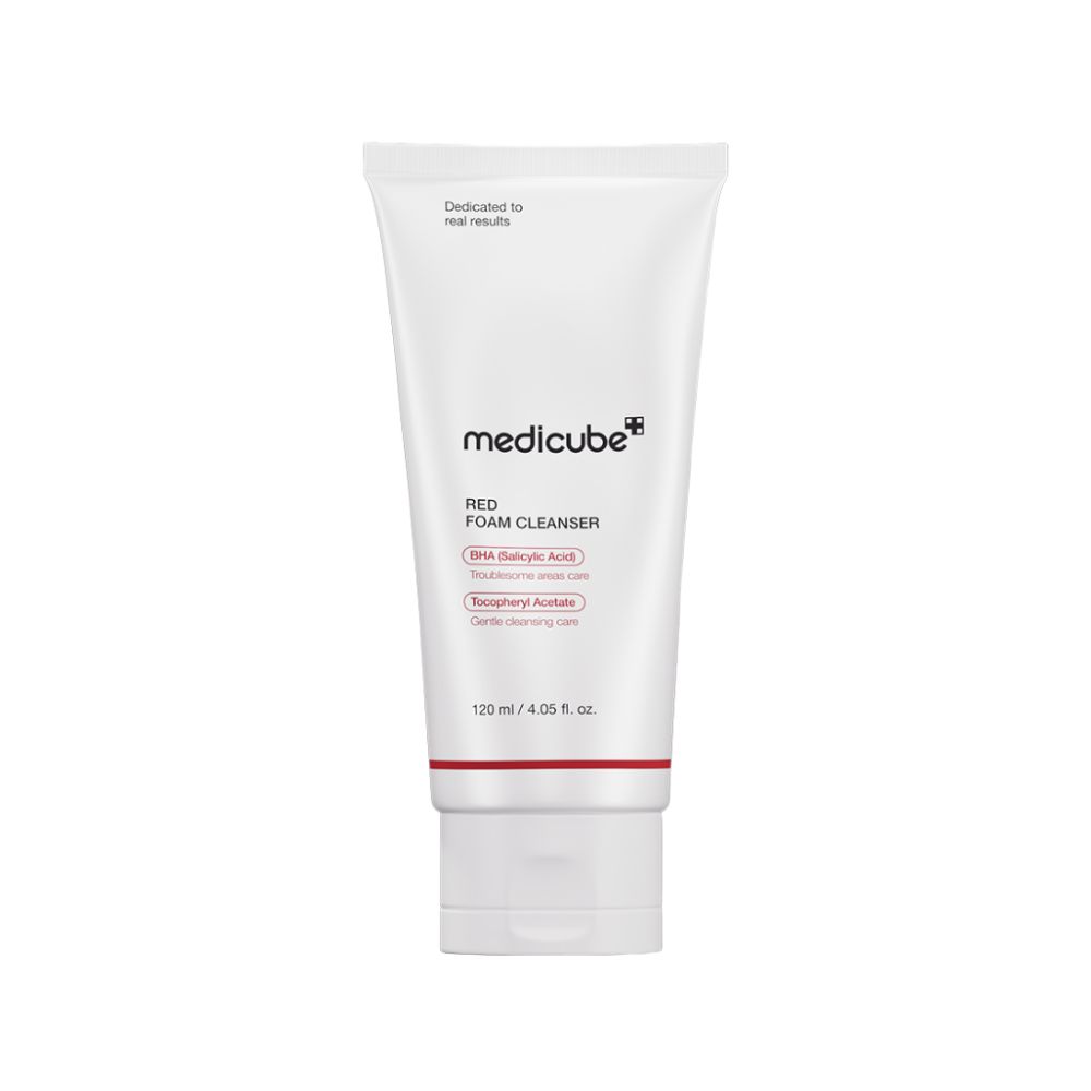 Пеноочиститель Medicube Red Foam Cleanser 120 мл для продвинутого очищения от акне и интенсивного успокаивающего восстановления защитного барьера