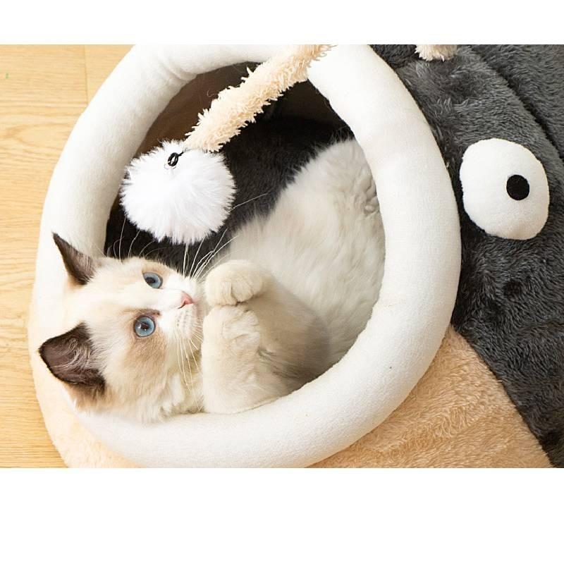 Cozy Winter Cat House Warm Pet Bed Enclosed Cat Shelter Four Seasons Universal Cat Cottage Pet Supplies Dog House