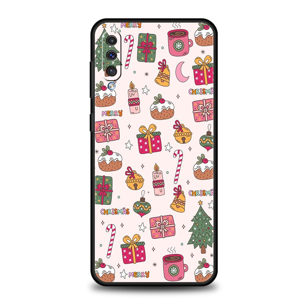 Cartoon Christmas Phone Case For Samsung A56 A36 A26 A24 A16 A14 A12 A32 A50 A70 A22 A30 A40 A34 A54 A42 A52 A04s A06 5G Cover