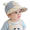 Children's Sun Protection Duckbill Cap - Thin Style with Cute Bear Design for Boys and Girls