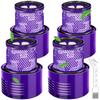 Replacement HEPA Filters for Dyson V10 (Absolute/Animal/Motorhead/Total Clean) - Pack of 4