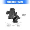 Car Phone Holder Dashboard Mounted Cellphone Stand Retractable 360 Degree Rotating Holder Suction Cup Automotive Cradles